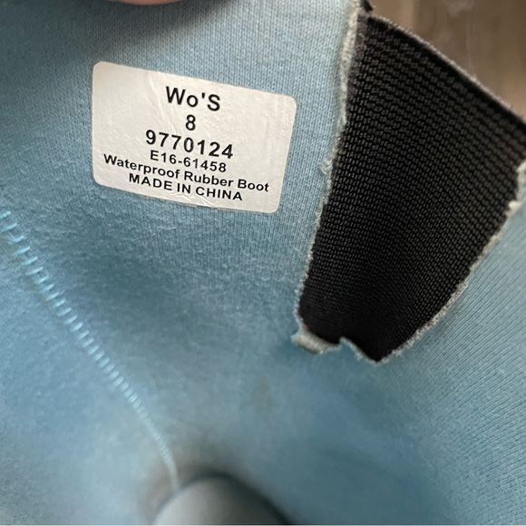 Sperry Topsider Quilted Rubber Rain Boot NELLIE women’s size 8 black - Picture 4 of 12